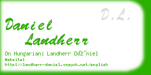 daniel landherr business card
